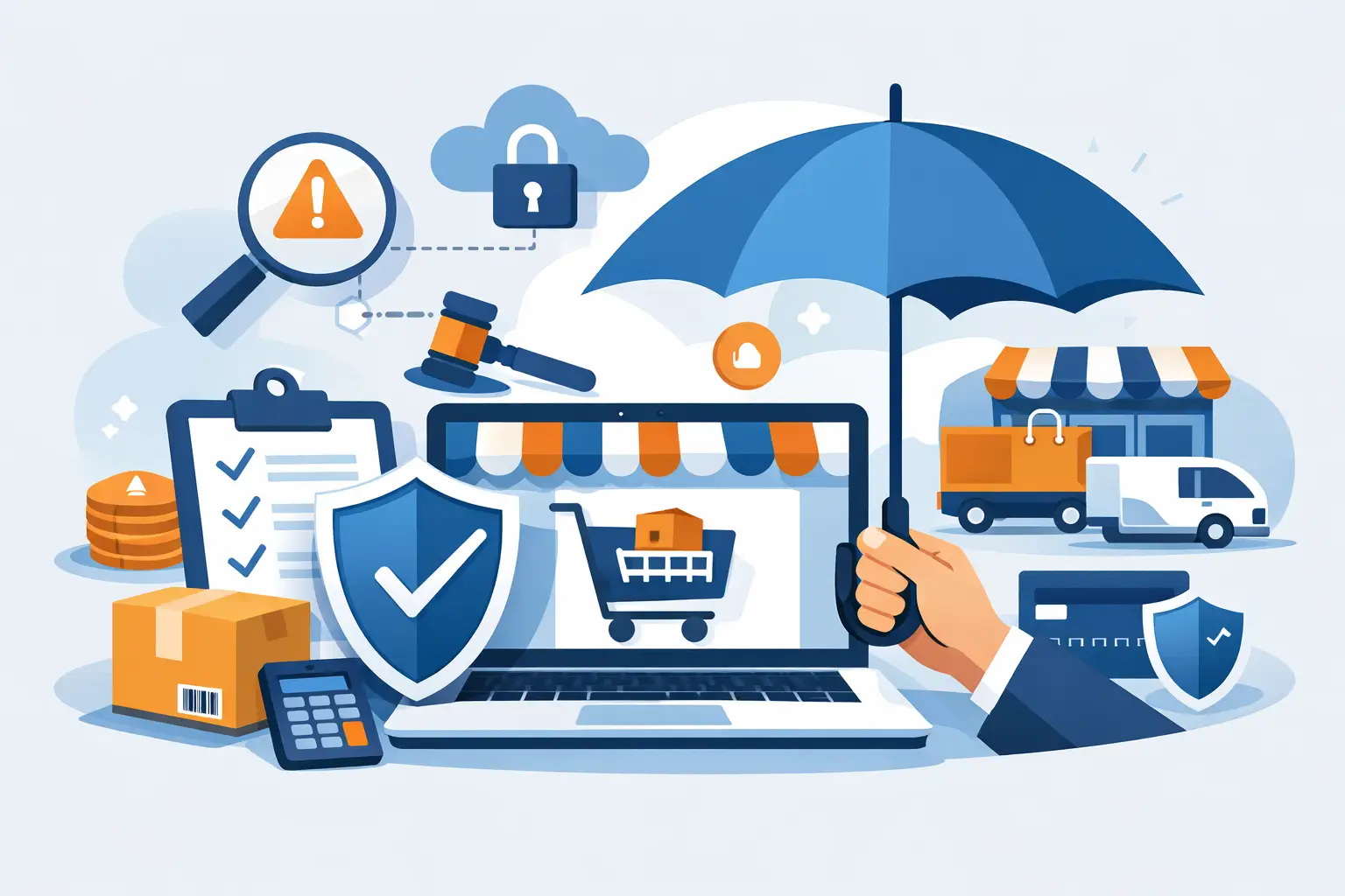Versicherung für E-Commerce: Risiken richtig absichern